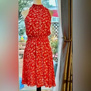 Sam Edelman Red Halter Neck Sundress